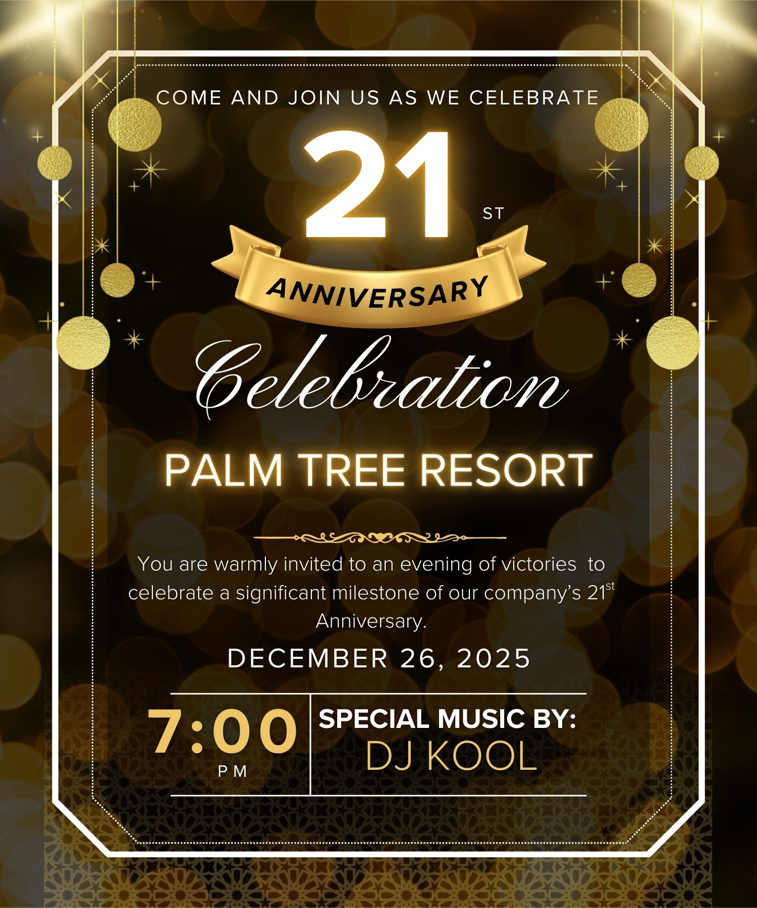 21st Anniversary Banner